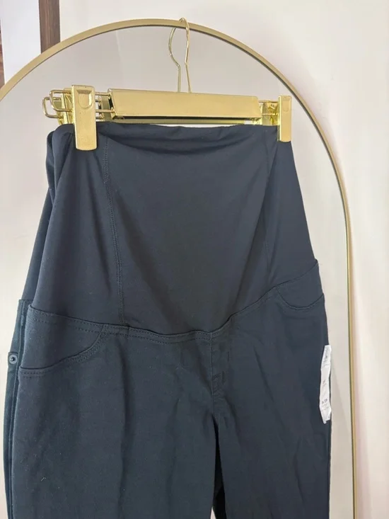 Isabel maternity over the belly Black High-Waist Women’s Pants - Picture 2 of 5